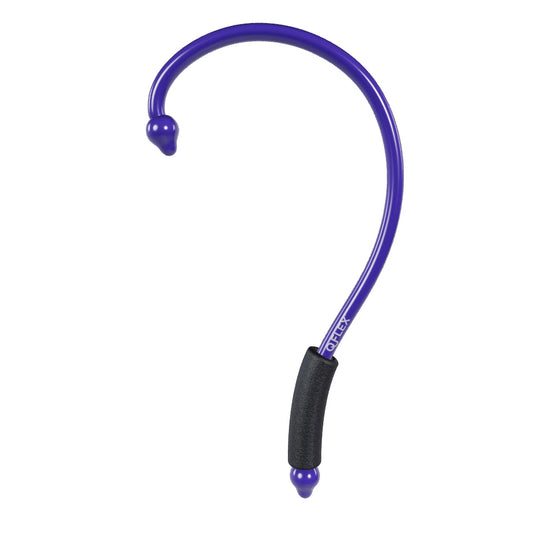 Interactive 3D model of the QFlex trigger point hook in purple that you can rotate